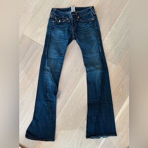 True Religion Dark Wash Flared Jeans Size 27